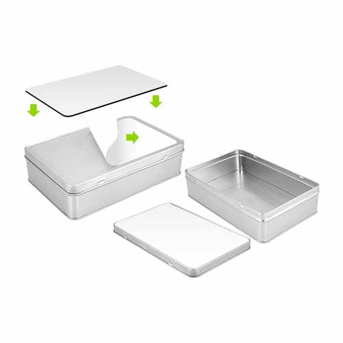 Caja Metálica Rectangular Sublimación - Imagen 3